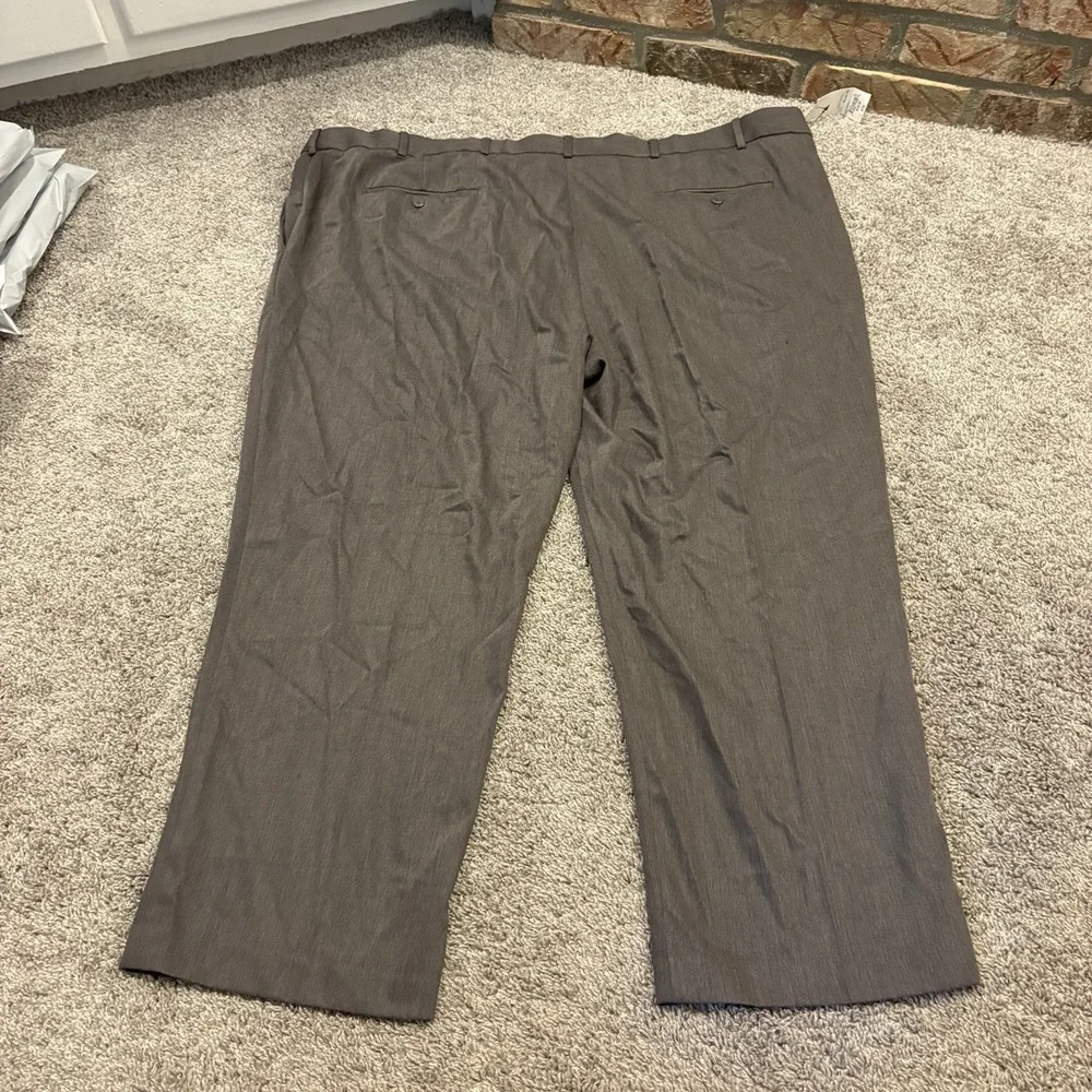 NEW The Foundry Dress Pants Men's 52X28 Casual Comfort Work $75 Dark Charcoal